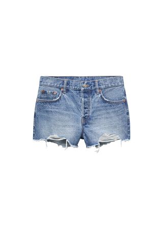 Broken Denim Shorts - Women