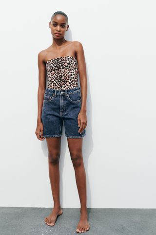 Trf Mid-Rise Denim Shorts