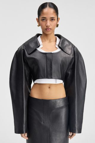 Jacquemus la veste obra cuir leather jacket