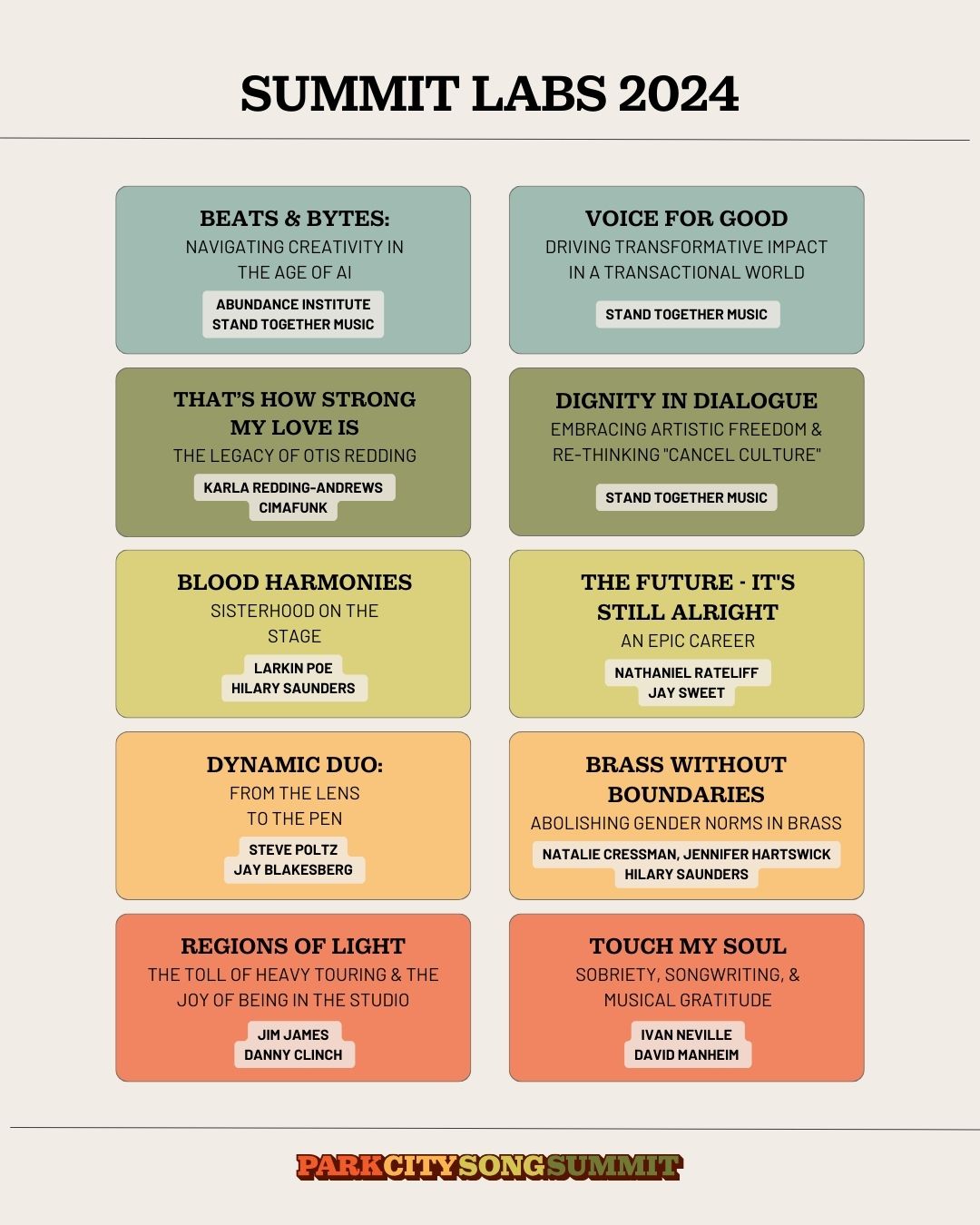 park city song SUMMIT LABS 2024