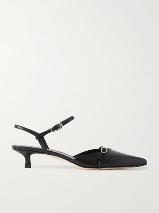 Melia Leather Point-Toe Pumps