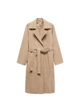 100% Suede Trench Coat - Women