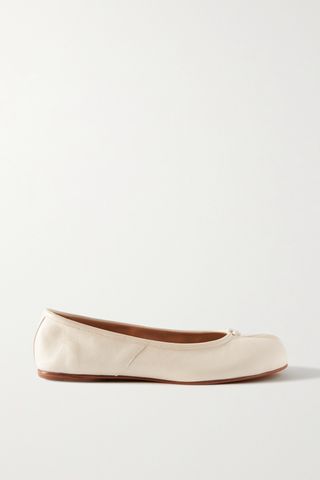 Tabi Split-Toe Leather Ballet Flats