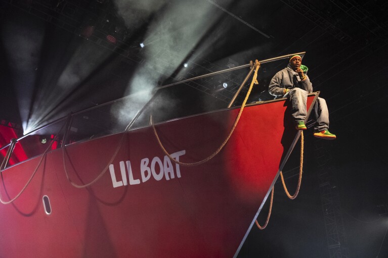 Lil Yachty performs during the the first weekend of the Coachella Valley Music and Arts Festival at the Empire Polo Club on Sunday, April 14, 2024, in Indio, Calif. (Photo by Amy Harris/Invision/AP)