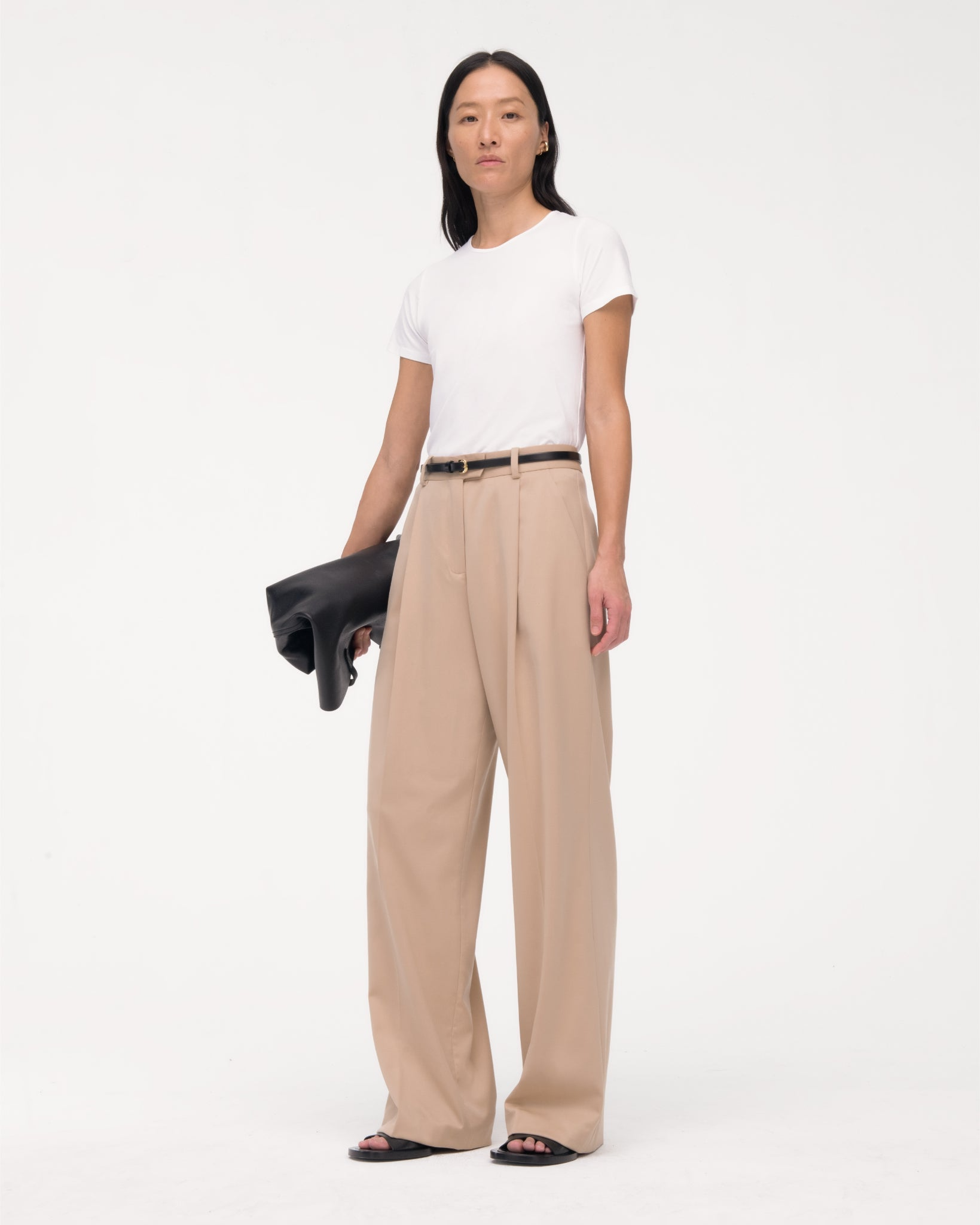 Another Tomorrow Wide Leg Pant