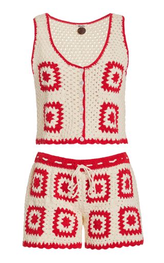 Baia Crocheted Cotton Set