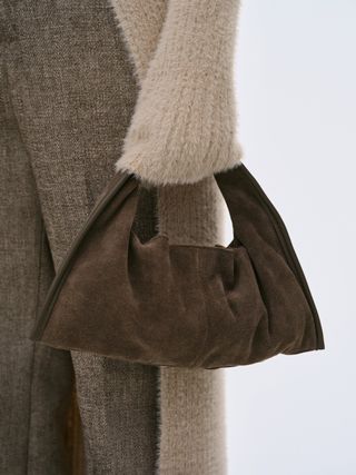 Source Unknown + Suede Mini Tote Bag, Cocoa