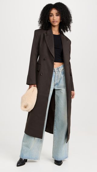 Pixie Market + Lee Maxi Blazer Coat