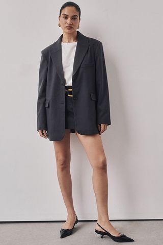 Dissh + Harley Slate Boyfriend Blazer