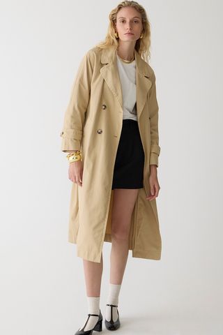 J.Crew + Relaxed Heritage Trench Coat in Chino