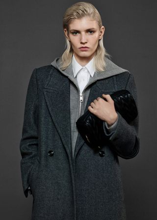 Mango + Lapels Wool Coat