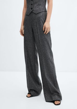 Mango + Wool Suit Pants