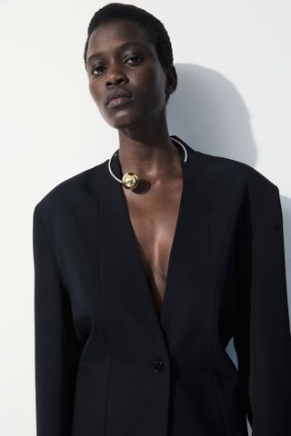 COS + The Draped-Waist Blazer