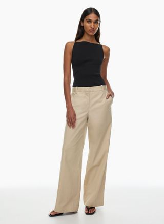 Tan Aritzia trousers