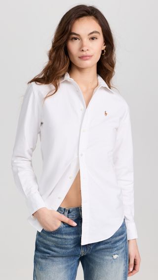 Cotton Oxford Long Sleeve Buttondown