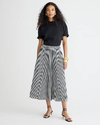 Gwyneth Pleated Skirt in Gingham