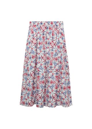 Printed Midi Skirt - Women