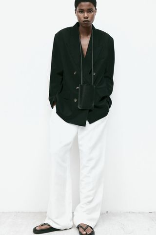 Oversized Double-Breasted Blazer