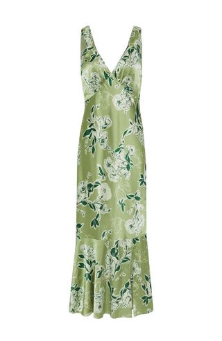 Rewritten, Amelia Green Floral Dress