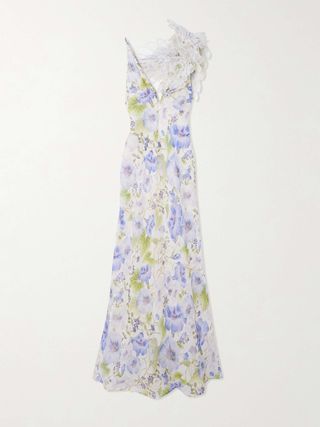 ZIMMERMANN, Natura Appliquéd Floral-Print Linen and Silk-Blend Maxi Dress