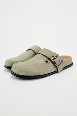 Zara, Split Suede Clogs