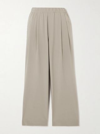 Tacoma Pleated Jersey Straight-Leg Track Pants