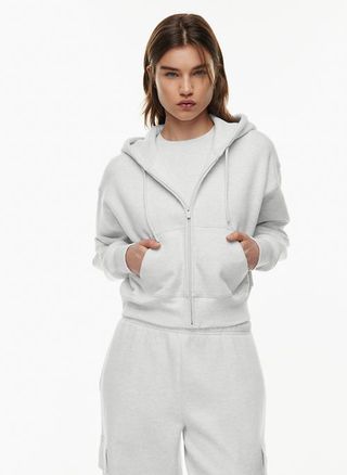 Cozy Fleece Boyfriend Boxy Zip Hoodie