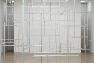 Antony Gormley Transformed White Cube Into a Labyrinth of Aluminum Bars