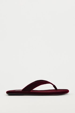 Flat Velvet Sandals