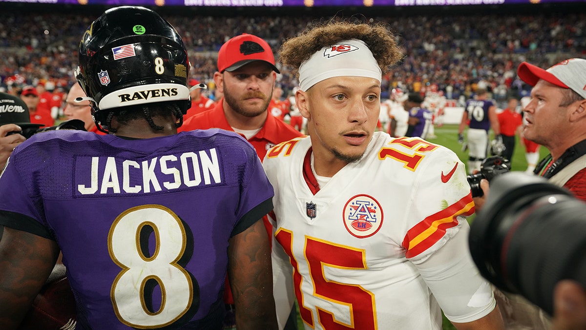 Patrick Mahomes meets Lamar Jackson