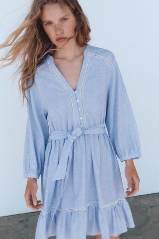 pale blue dress