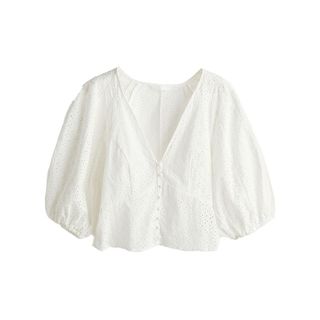 H&M blouse with puffy sleeves