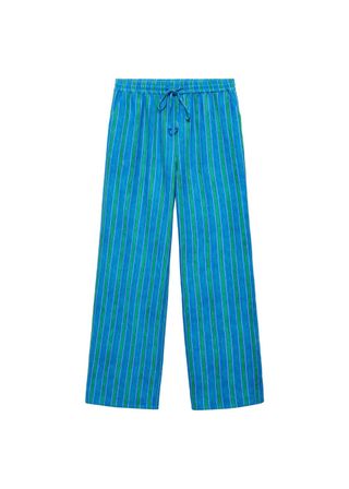 Stripe-Print Straight Pants - Women