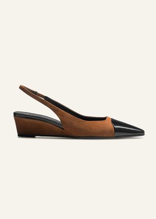 Chisel Toe Wedge Slingback