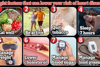 Eight factors that can lower your risk of all disease by nearly 80% 