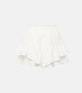 Elsa Embroidered Ramie Shorts