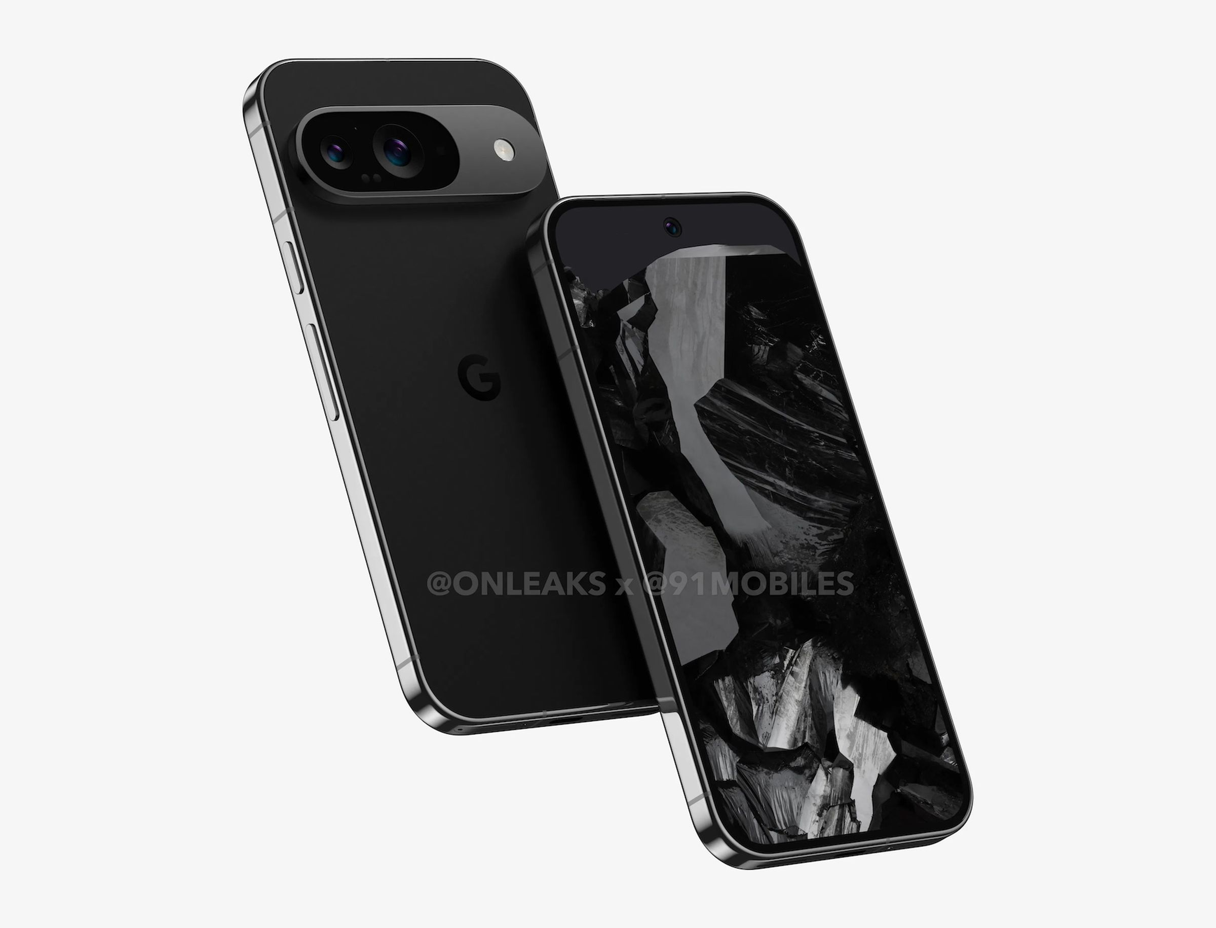 A render of Google’s Pixel 9 smartphone.