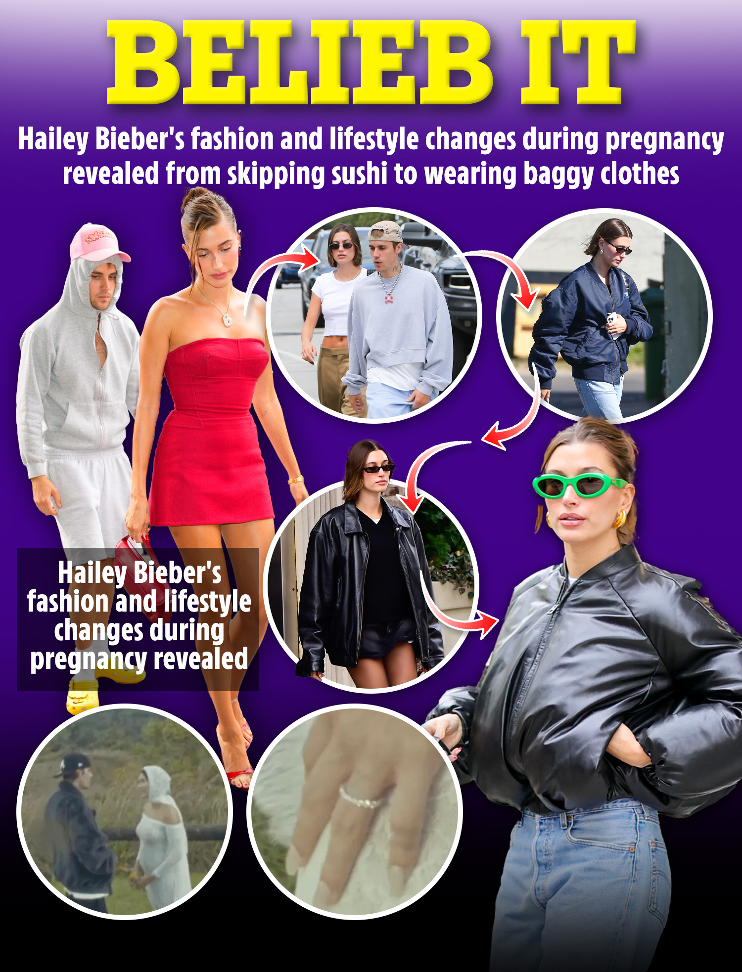 All the fashion and lifestyle changes Hailey made before revealing her pregnancy