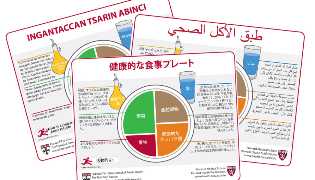 Healthy Eating Plate Translations