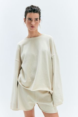 Roll-Edge Sweater