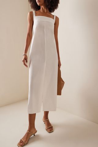 Loulou Studio Sleeveless Organic Cotton Poplin Maxi Dress