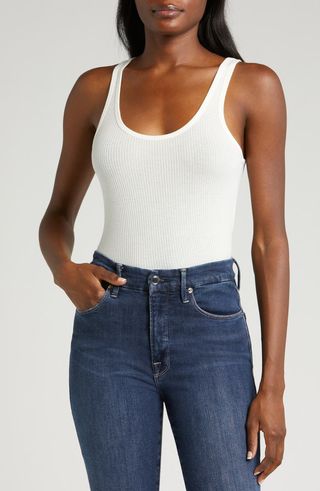 Light Ribbed Crop Tank