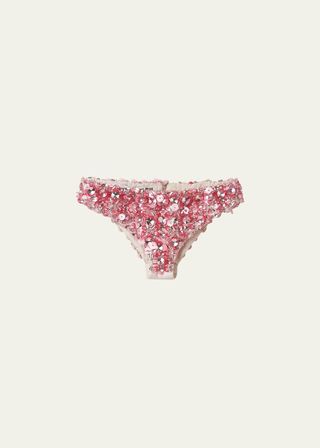 Embellished Wool-Silk Briefs