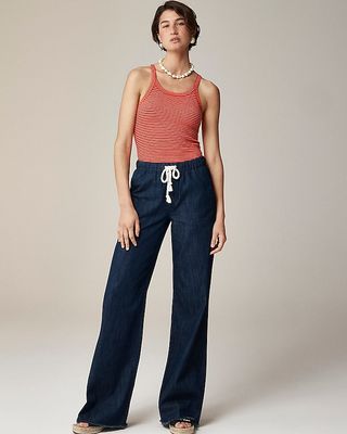 Pull-On Drapey Puddle Jean