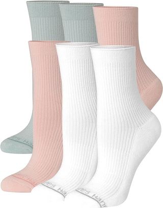 Hanes, Originals Supersoft Mid Crew, Half-Cushioned Socks