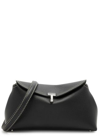 T-Lock Leather Clutch