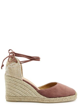 Carina 80 Suede Wedge Espadrilles