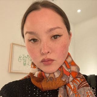 Devon Aoki wearing the boyfriend blush trend