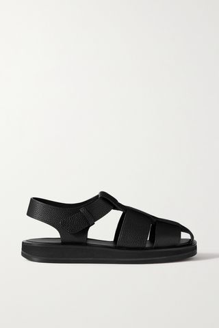 Fisherman Woven Textured-Leather Sandals