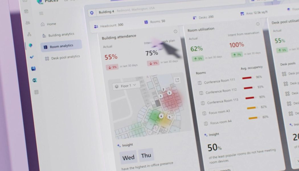 Microsoft Places uses AI to find the best time for your next office day
